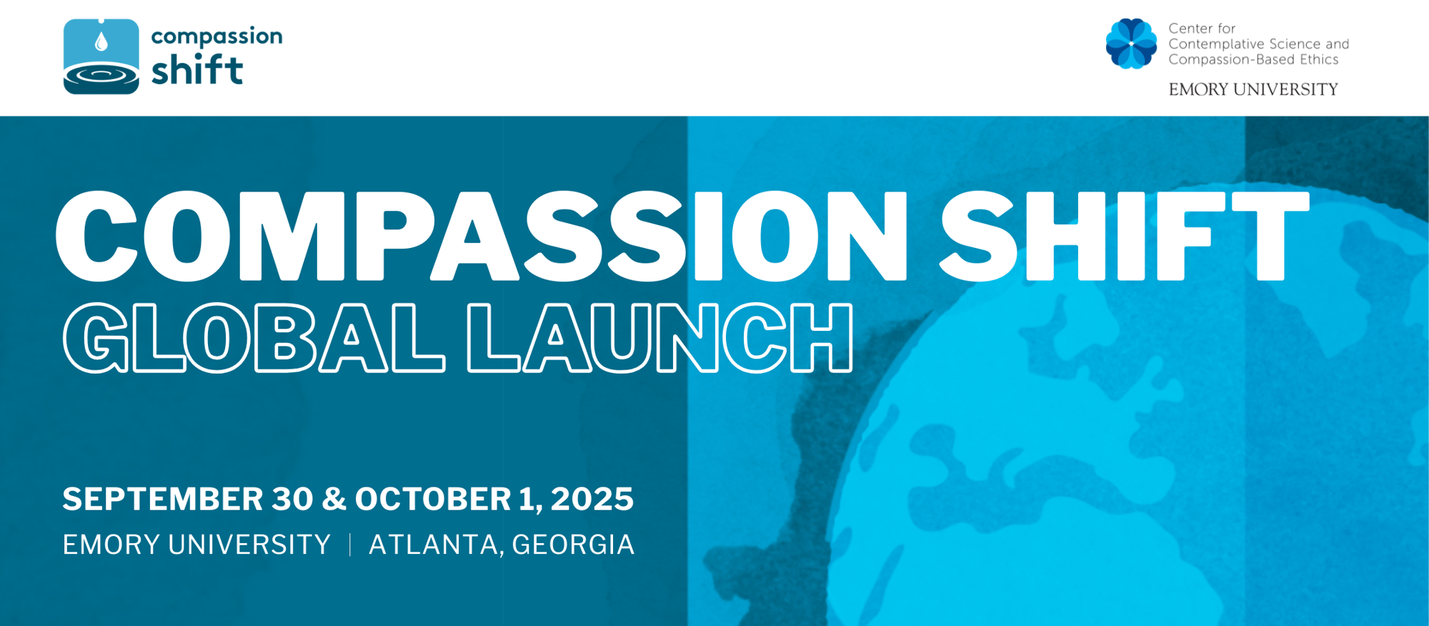 Compassion Shift Launch Banner with event dates September 30 & October 1 Compassion Shift Launch Banner with event dates September 30 & October 1